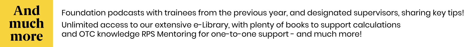 Septembert in the Foundation programme